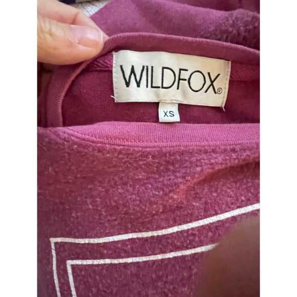 Wildfox Womens Love & Ice Cream Sweatshirt Crew Neck Long Sleeve Size XS Purple - Picture 6 of 6